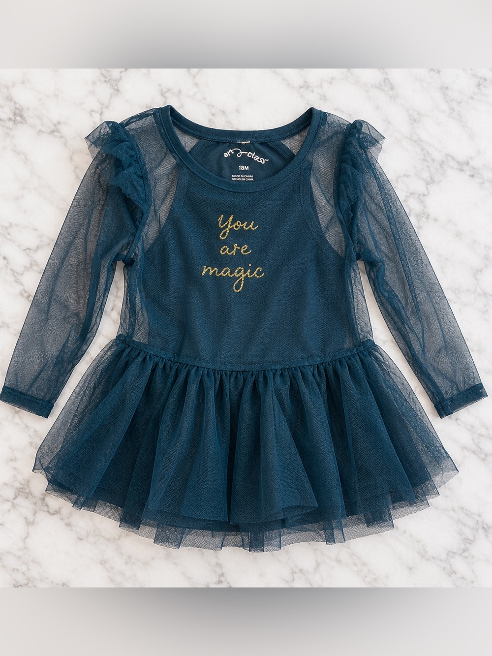 Art Class 18M Teal Tulle You Are Magic Dress